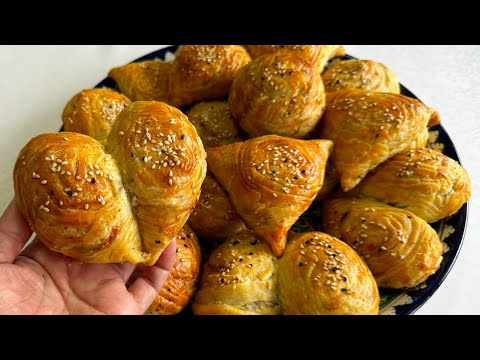 Видео: НАСТОЯЩАЯ УЗБЕКСКАЯ САМСА С МЯСОМ  ИЗ СЛОЕНОГО ТЕСТА