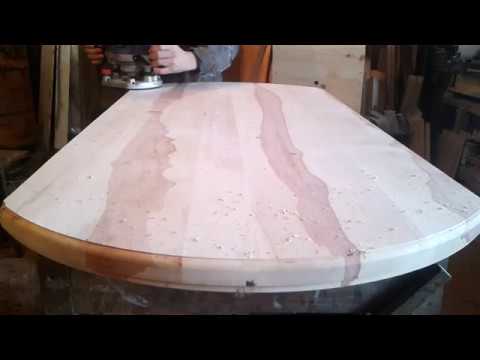 Видео: стол из яблони