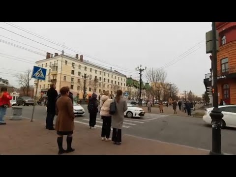 Видео: Прогулки по Хабаровску. Ул. Муравьёва-Амурского🌦 #хабаровск #хабаровск_сегодня