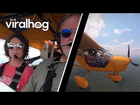 Видео: Аварийная ситуация в полёте, заснятая на камеру во время аварийной посадки || ViralHog