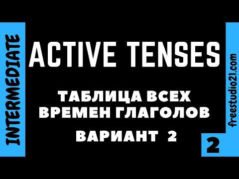 Видео: Таблица всех времен Active вариант2