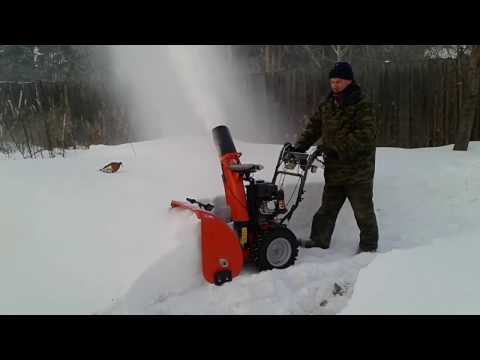 Видео: Husqvarna ST261E. Снегоуборшик,