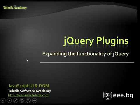 Видео: Уеб технологии - 17. Плъгини за jQuery (2015)