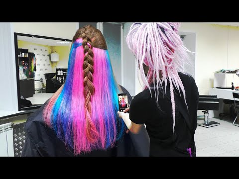Видео: Цветные волосы КОРЕЙСКОЙ краской?