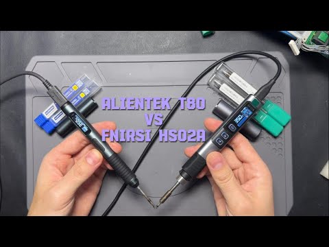 Видео: Тест та порівняння паяльників Alientek T80 та Fnirsi HS02A