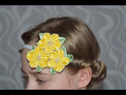 Видео: Резинка на голову для девочки/Eraser on the head for girls