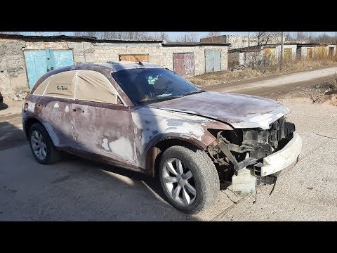 Видео: КАК ПОКРАСИТЬ БЕЗ ПЫЛИ В  ОБЫЧНОМ  ГАРАЖЕ. #infinitifx35