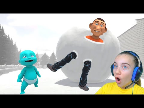 Видео: РЕБЕНОК в Жёлтом СЛЕПИЛ CНЕГОВИКА Who's Your Daddy