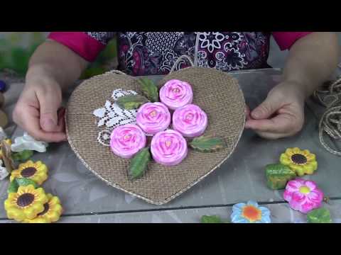 Видео: Панно в деревенском стиле. Эксперименты с гипсом. Куда применить гипсовые отливки. ХоббиМаркет