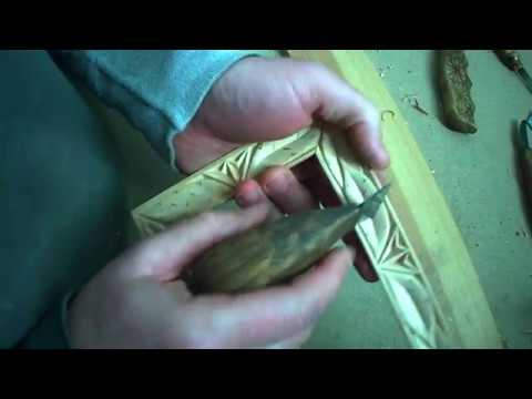 Видео: Резная рамка для фото. Резьба по дереву.