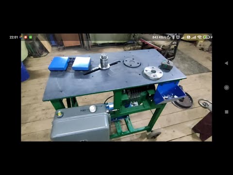 Видео: Станок для холодной ковки с электроприводом