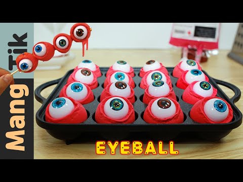 Видео: Ешь слезоточивый токодил | Eating EYEBALL TAKOYAKI ASMR | HALLOWEEN  mukbang | Kluna Tik Style