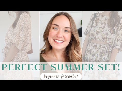 Видео: Давайте создадим милый и удобный ЛЕТНИЙ КОМПЛЕКТ (или 2!) | простой и понятный для начинающих топ...