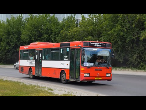 Видео: Автобус Mercedes-Benz O405 (АТ 080 22). Покатушки по Барнаулу / Mercedes-Benz Bus O405. Reise.