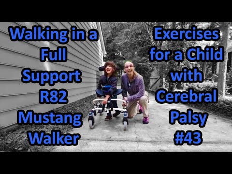 Видео: #43: Ходьба с полной поддержкой Ходунки Mustang R82: упражнения для ребенка с церебральным параличом