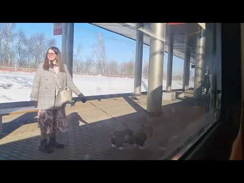 Видео: Линия D4: Апрелевка - Железнодорожная на ЭП2ДМ-0260. 7 марта 2024г.