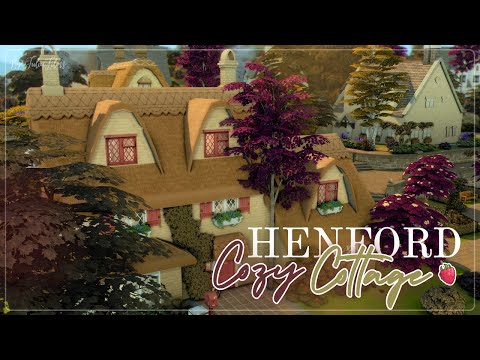 Видео: Уютный коттедж в Хэнфорде🍒│Строительство│Henford Cozy Cottage│SpeedBuild│NO CC [The Sims 4]