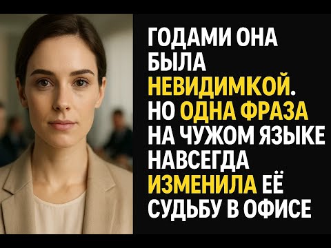 Видео: Она была невидимкой в офисе, но её тайный талант поставил на место всех высокомерных коллег