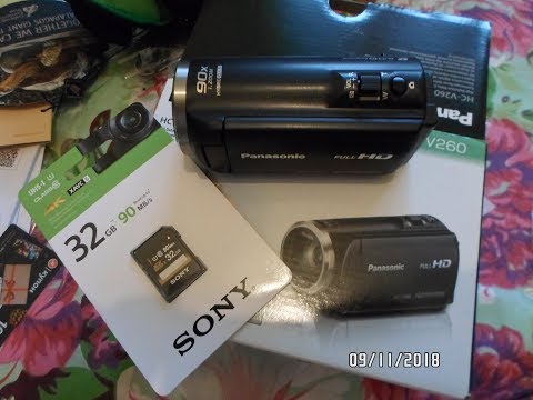 Видео: Мвидео, ОБЗОР И РАСПАКОВКА ВИДЕОКАМЕРЫ PANASONIC HC-V260