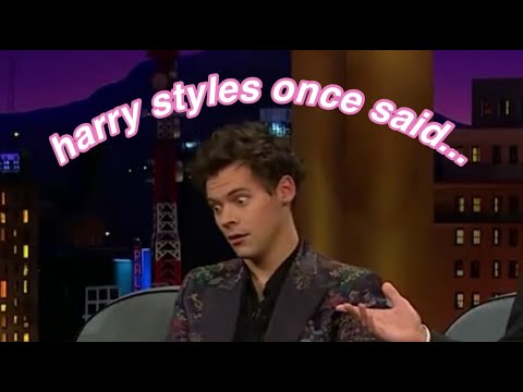 Видео: Гарри Стайлс однажды сказал...