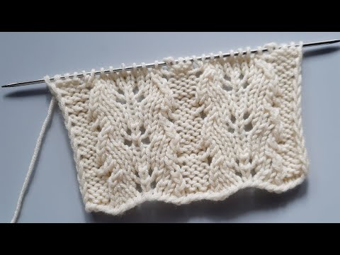 Видео: Красивый  легкий узор для топа, летней кофты, футболки..