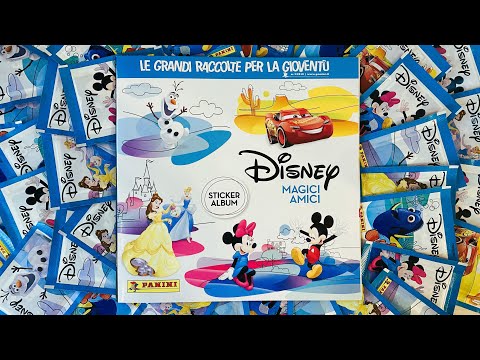 Видео: PANINI Альбом для наклеек Любимые друзья Диснея (Disney Favourite Friends) 2018г Распаковка 50 пак!