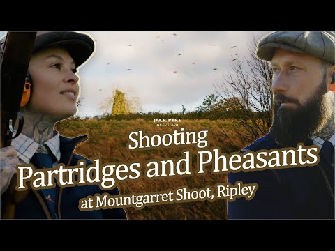 Видео: Дэн Тор и Аликс Джейд охотятся на фазанов и куропаток в охотничьем хозяйстве Маунтгаррет в Рипли.