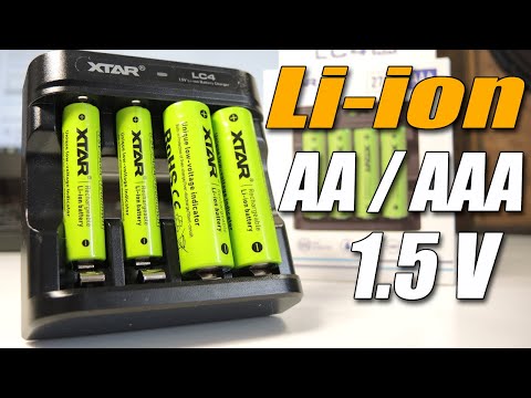 Видео: Все? Про батарейки можно забыть? XTAR Li-Ion 1.5V АА и ААА  аккумуляторы + Зарядное устройство!