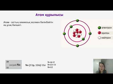 Видео: 2-сабақ. Периодтық кесте. Атом,молекула