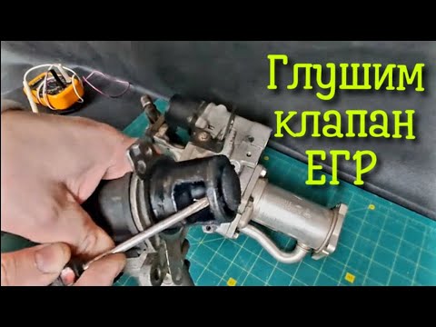 Видео: Как заглушить клапан егр рено, двигатель к9к.