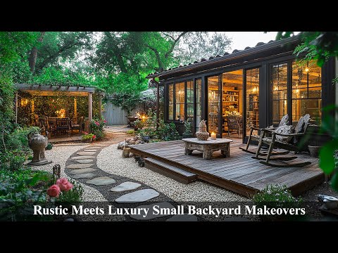 Видео: Деревенский стиль и роскошь: как преобразить небольшой задний двор, чтобы создать ощущение отпуска