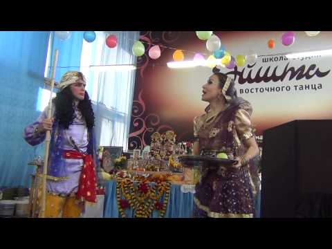 Видео: Шри Кришна Джанмаштами. Спектакль "Трансцендентная размолвка". Пермь 05.09.2015.