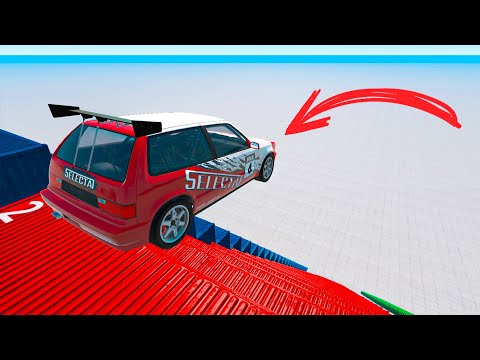 Видео: СМЕРТЕЛЬНЫЕ ПРЫЖКИ! КТО ДАЛЬШЕ ПРЫГНЕТ!┃BeamNG.drive
