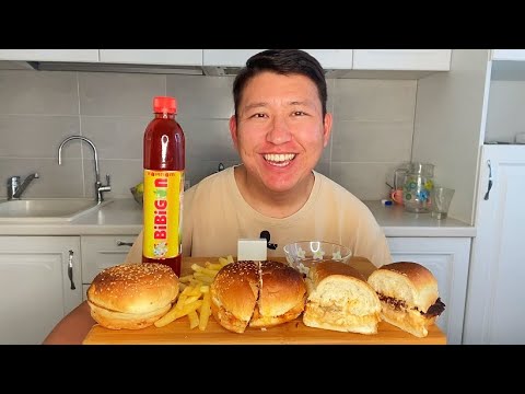 Видео: МУКБАНГ БУРГЕРЫ КАРТОШКА ФРИ  ПООБЩАЕМСЯ?😉 Mukbang burgers не Асмр