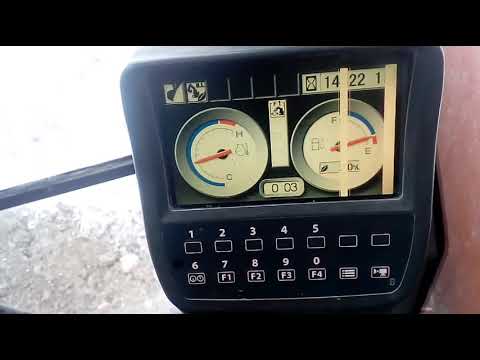 Видео: Экскаватор Hitachi 270. Обзор, панель управления, меню, сервисное меню, параметры работы двигателя.