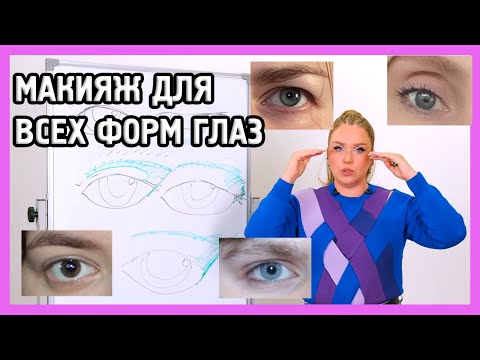 Видео: МАКИЯЖ ДЛЯ НАВИСШИХ ВЕК И ГЛУБОКО ПОСАЖЕННЫХ ГЛАЗ