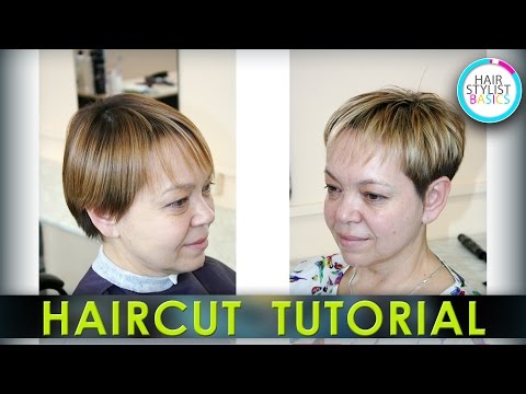 Видео: Haircut Tutorial: Women's Short Haircut (Короткая женская стрижка)