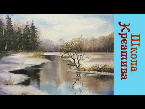 Видео: Половодье, как рисовать весну. Получите 50 уроков бесплатно ссылка в описании.