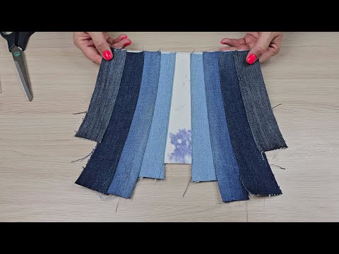 Видео: Очень просто сшить маленькую женскую сумочку из джинсовых обрезков