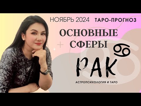 Видео: РАК ПРОГНОЗ ВСЕ СФЕРЫ ЖИЗНИ НА НОЯБРЬ 2024