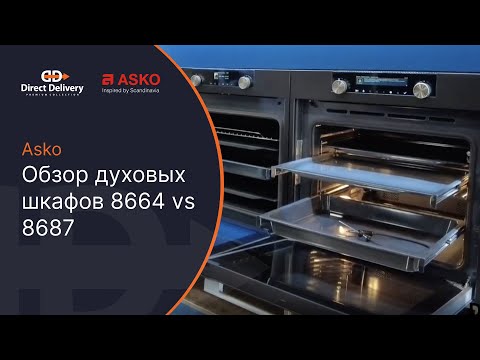 Видео: Asko Обзор духовых шкафов 8664 Vs 8687