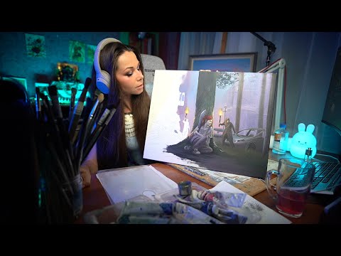 Видео: КАРТИНА ПО ИГРЕ THE LAST OF US 2 | чать 5 #ламповыйстрим #живопись #картина #рисование