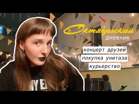 Видео: концерт друзей и покупка унитаза | октябрьский дневник номер два