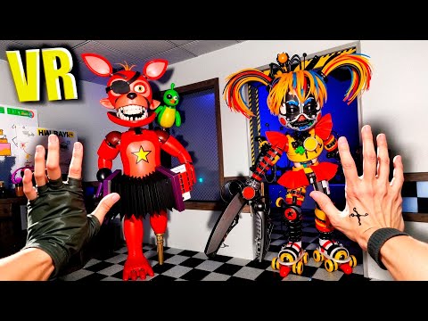 Видео: АНИМАТРОНИКИ ПУГАЮТ ОХРАННИКА VR FNAF COOP ► Garry's Mod