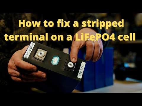 Видео: Как починить оторванную клемму на элементе аккумулятора LiFePO4