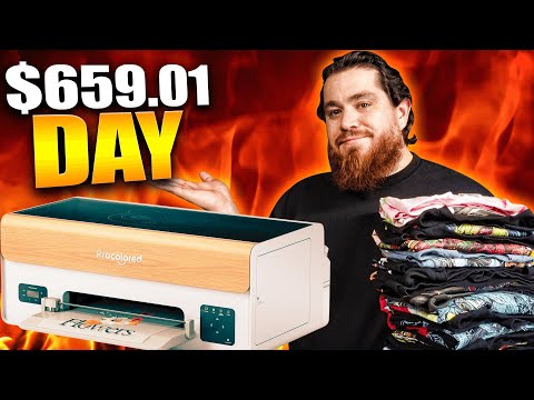 Видео: Это лучший DTF-принтер для начала домашнего бизнеса в 2025 году — Procolored P13 DTF Printer