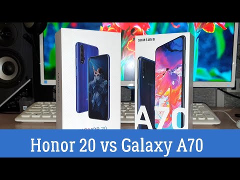Видео: Сравнение Samsung Galaxy A70 и Honor 20: "Избиение Младенца"