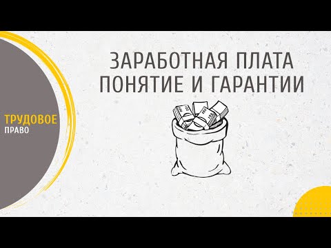 Видео: Заработная плата: понятие и гарантии