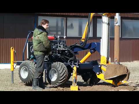 Видео: Свайная буровая БКМ
