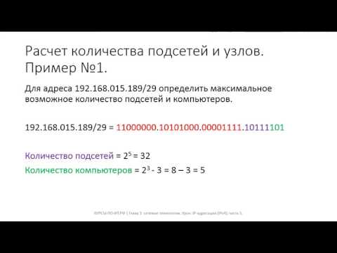 Видео: ✅ Глава 1. 21 IP адресация IPv4, часть 5